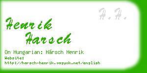 henrik harsch business card
