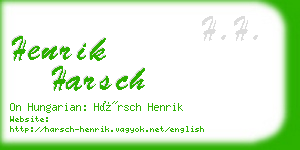 henrik harsch business card